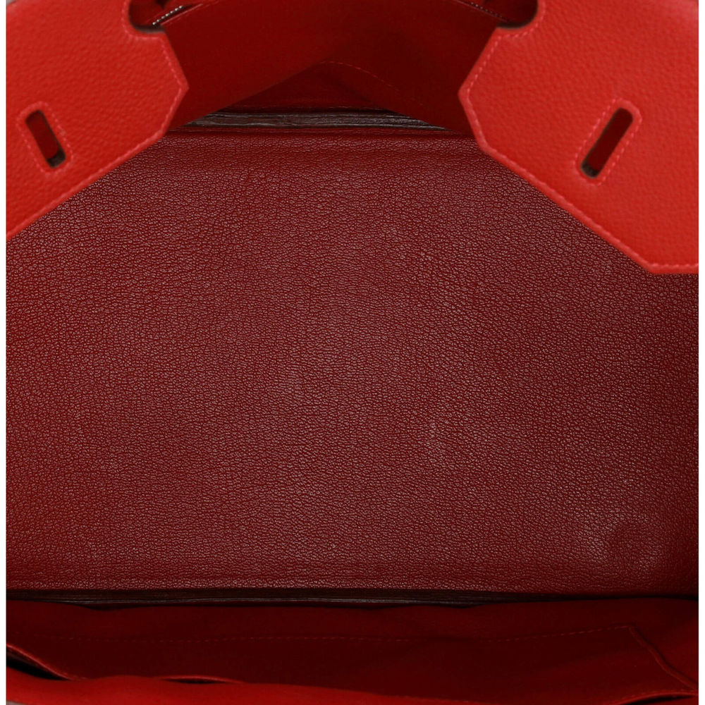 Hermes Birkin Handbag Rouge Vif Togo #78163H12B - Picture 5 of 13